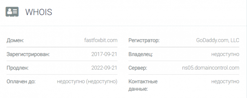 FastFoxBit – клонированный лохотрон грабит население