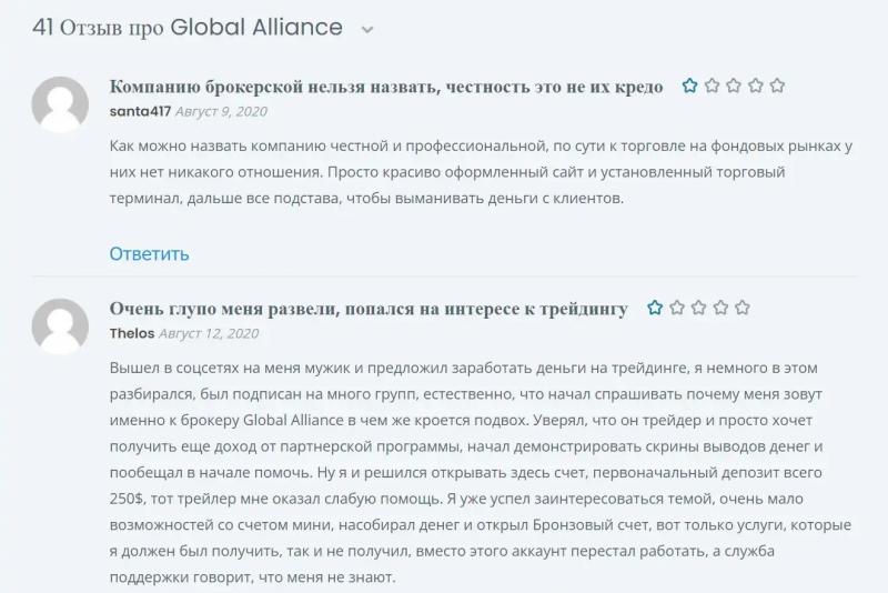 Global Alliance Limited / Глобал Альянс в 2022. Платит?