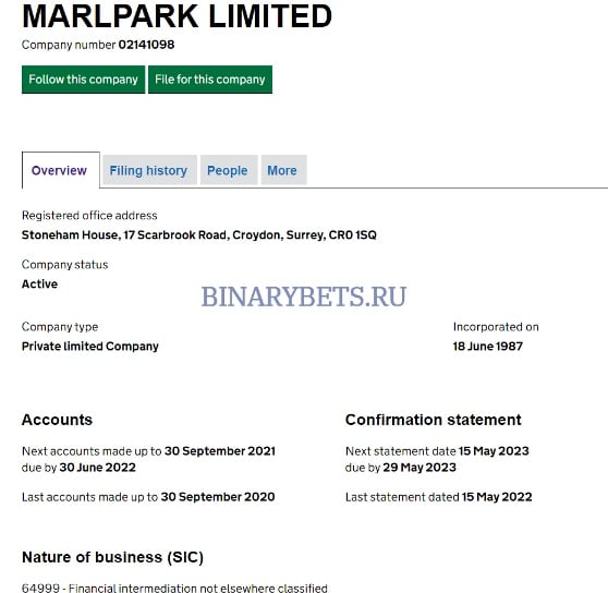 Marlpark LTD – ЛОХОТРОН. Реальные отзывы. Проверка