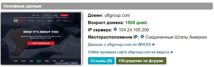 Uftgroup.com и Uftgroup.vip: близнецы-лохотроны или нет? Реальные отзывы трейдеров