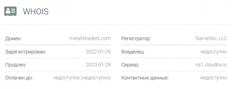 MetaFX Traders – лохотрон без прописки и лицензии