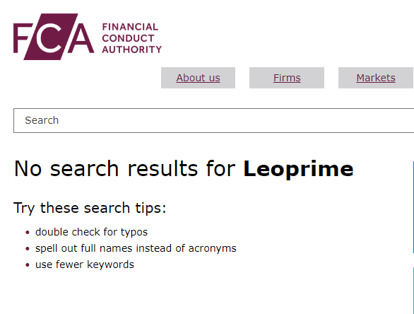 Leoprime – компания с мошенническими принципами работы