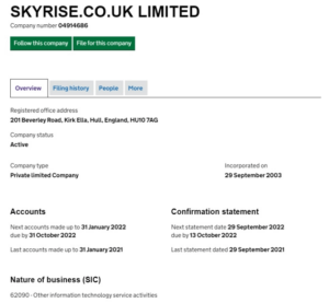 Sky Rise Group – свежайший брокерский лохотрон