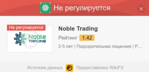 Отзывы о Noble Trading (Нобле Трейдинг)