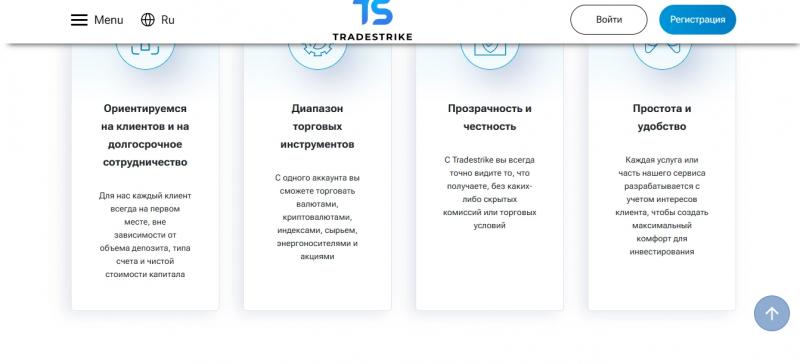 Tradestrike (tradestrike.co) — обзор брокера
