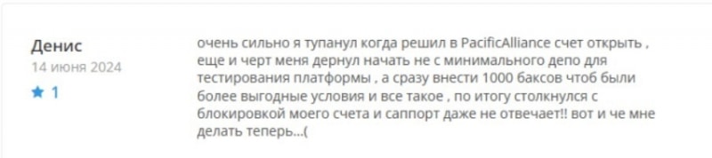 Pacific Alliance Inv: отзывы трейдеров о брокере, схема обмана. Как вернуть деньги на карту?